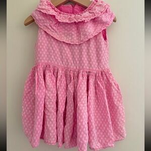 Morley Pink Sleeveless Ruffled Dress